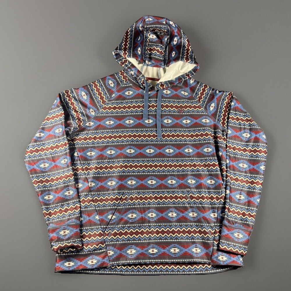 Ariat Women's XL Conquest Aztec Hoodie Tek Cold Series Fleece Pullover